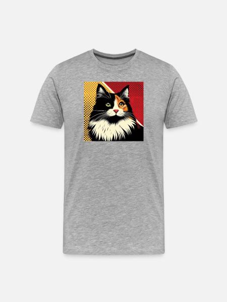 Cat 1 2 - Men's Premium Organic T-Shirt - heather grey