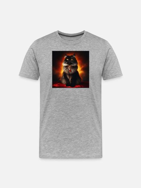 cat 3 4 - Men's Premium Organic T-Shirt - heather grey