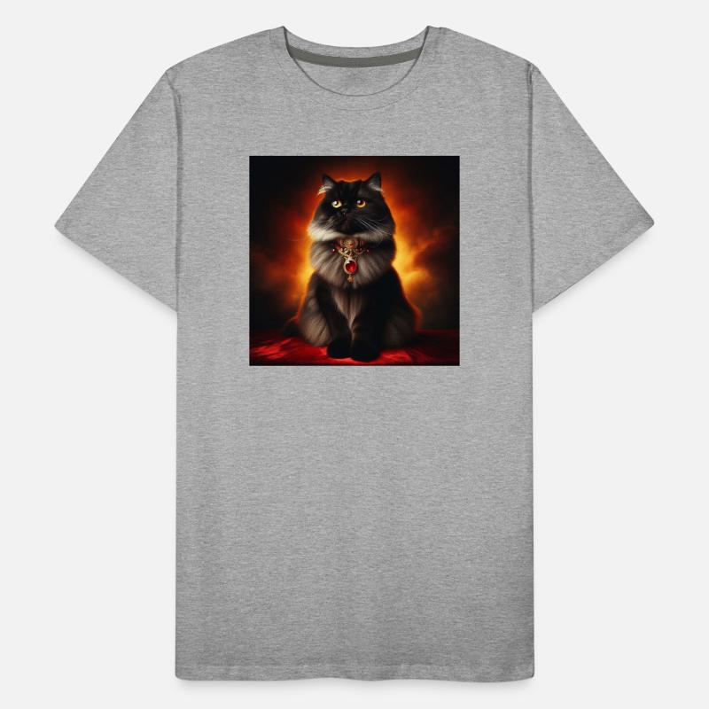 Katze 3 4 Männer Premium Bio T-Shirt