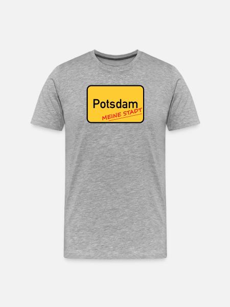 POTSDAM - MY CITY - Men's Premium Organic T-Shirt - heather grey