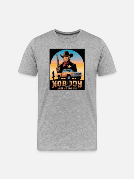 Texas Sheriff - Men's Premium Organic T-Shirt - heather grey