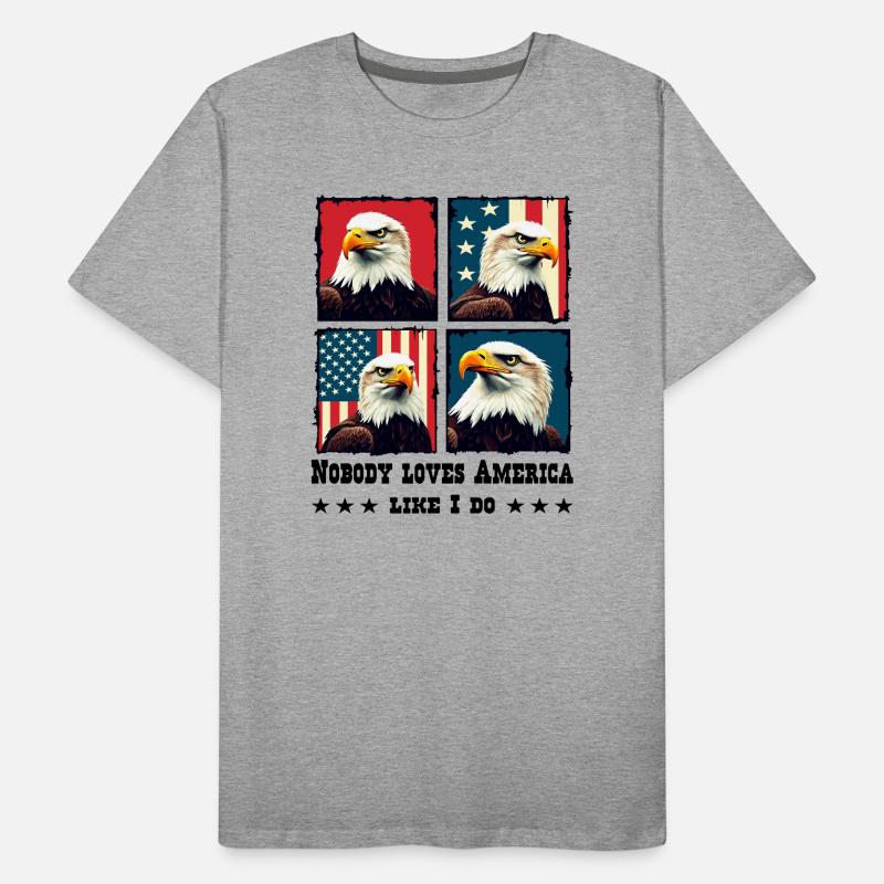 Bald eagle Men's Premium Organic T-Shirt