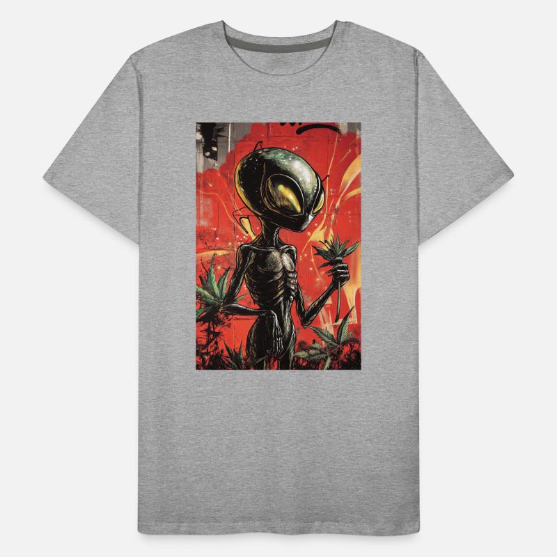 Alien Gardener Graffiti Men's Premium Organic T-Shirt