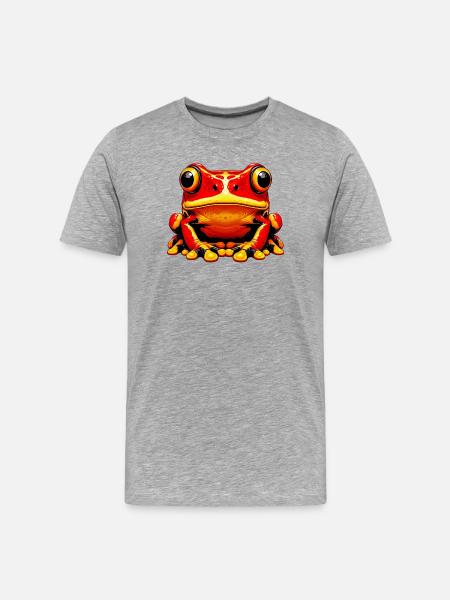 Frog - Men's Premium Organic T-Shirt - heather grey