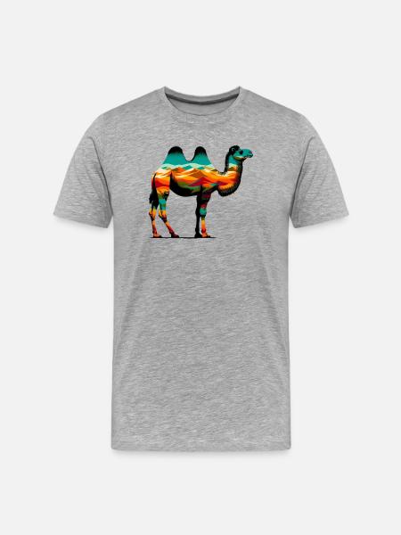 Camel - Men's Premium Organic T-Shirt - heather grey