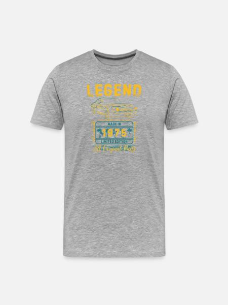 Legend made in 1975 - Men's Premium Organic T-Shirt - heather grey