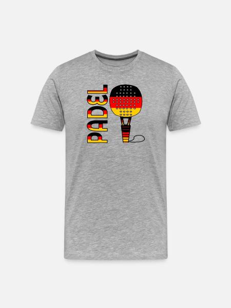 GERMAN PADEL TENNIS GERMANY - Men's Premium Organic T-Shirt - heather grey