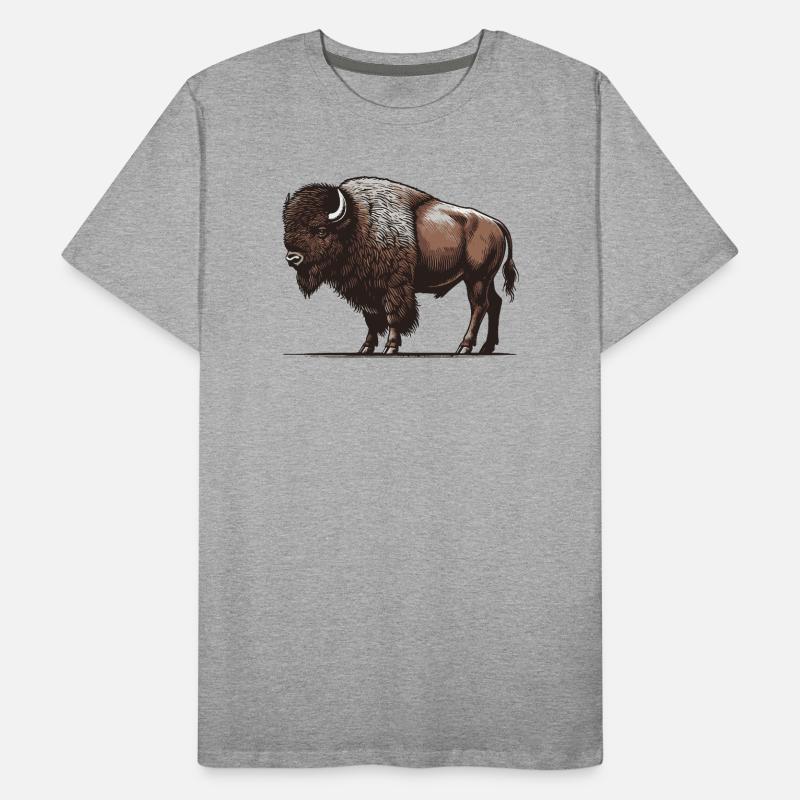 Bison T-shirt bio Premium Homme