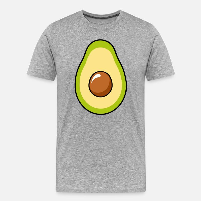 Avocado - Men's Premium Organic T-Shirt - heather grey