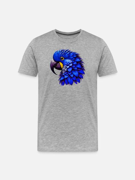 Perroquet - T-shirt bio Premium Homme - gris chiné