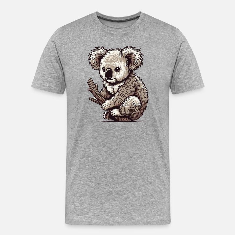 Koala - T-shirt bio Premium Homme - gris chiné