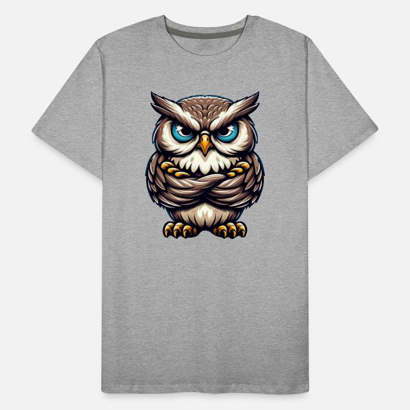 Grumpy Owl Men's Premium Organic T-Shirt