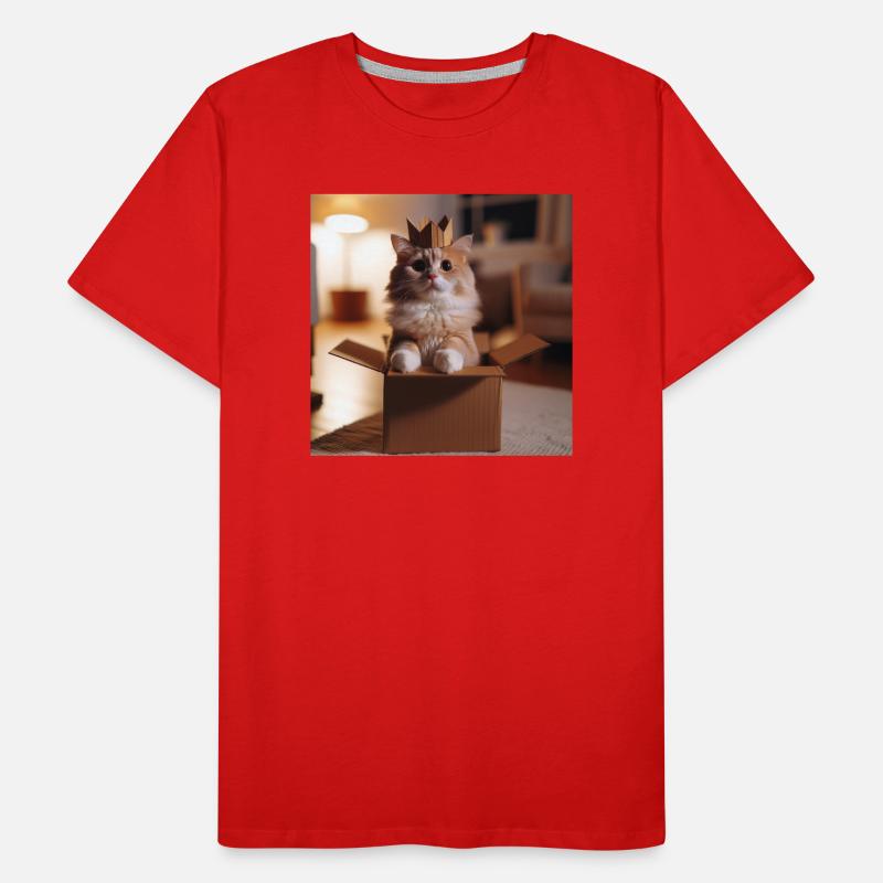 Drôle de chat T-shirt bio Premium Homme