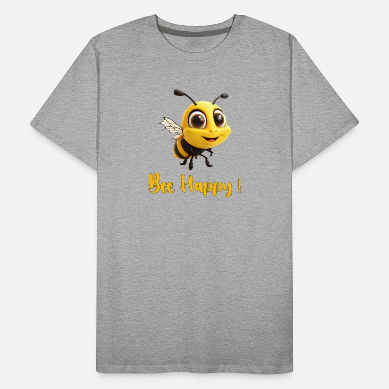 bee happy 2b T-shirt bio Premium Homme