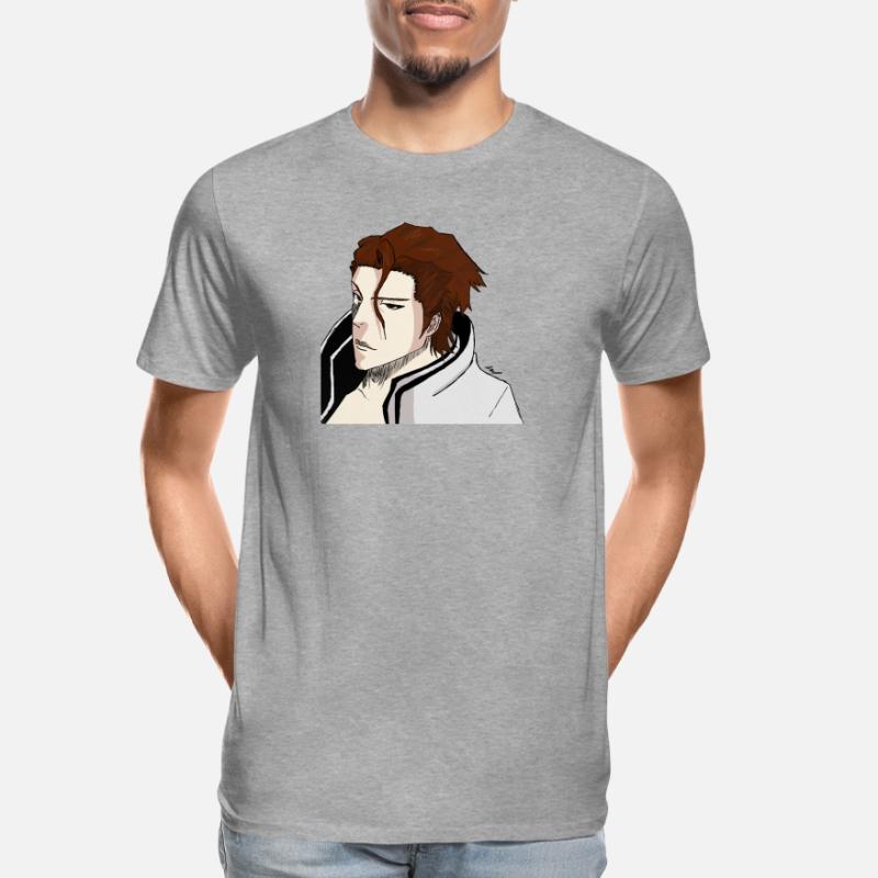 [BLEACH] Aizen Sosuke Design Männer Premium Bio T-Shirt