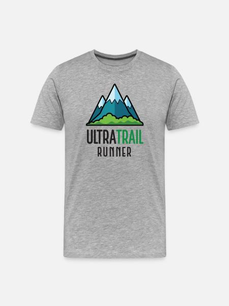 UltraTrail Runner - Men's Premium Organic T-Shirt - heather grey