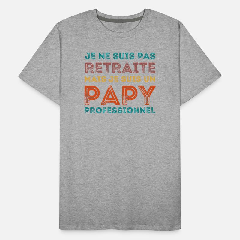 ICH BIN EIN RETRO-PROFI-OPA Männer Premium Bio T-Shirt