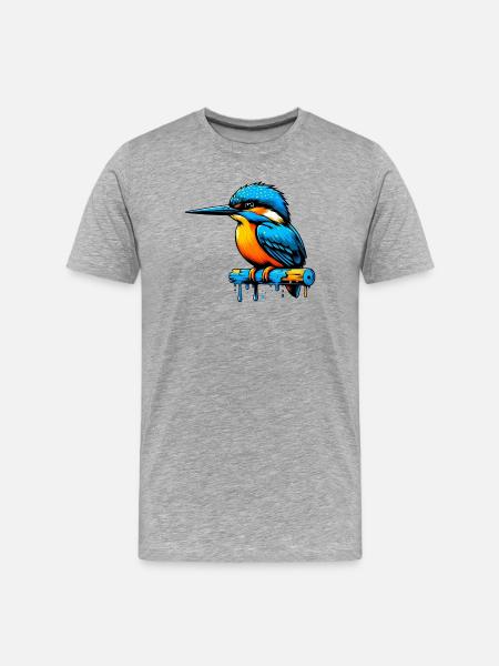 Martin-pêcheur - T-shirt bio Premium Homme - gris chiné