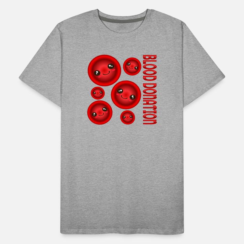 DON DE SANG Donneurs T-shirt bio Premium Homme