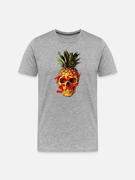 Tasty Shit - Men's Premium Organic T-Shirt - heather grey