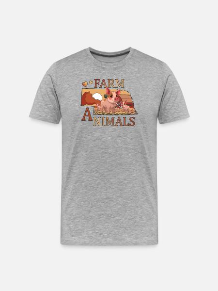Pigs - Men's Premium Organic T-Shirt - heather grey