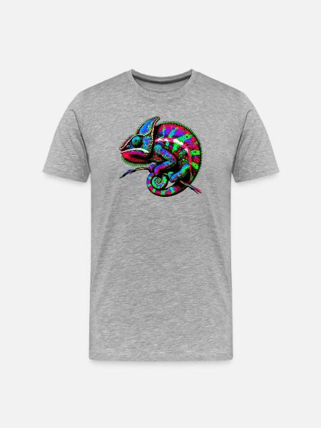 Chameleon - Men's Premium Organic T-Shirt - heather grey