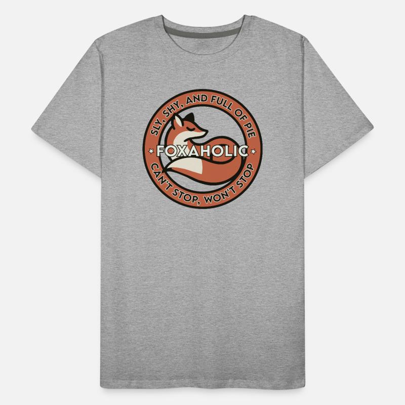 Foxaholic Männer Premium Bio T-Shirt