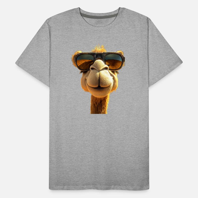 Chameau Dromadaire Camel de Bactriane Cadeau Chameaux T-shirt bio Premium Homme