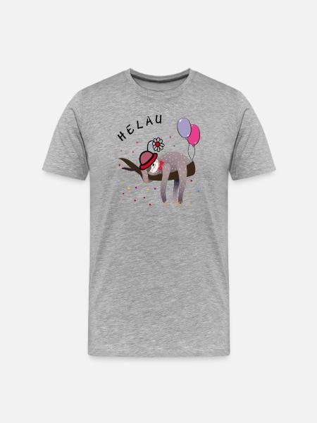 Sloth Carnival - Men's Premium Organic T-Shirt - heather grey