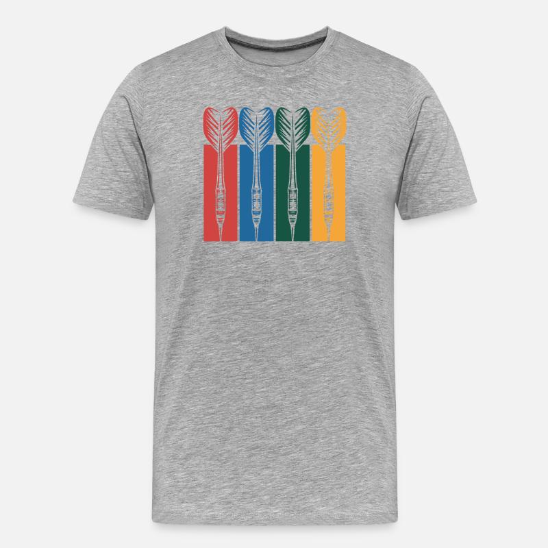 Federkiel-Quartett - Männer Premium Bio T-Shirt - Grau meliert