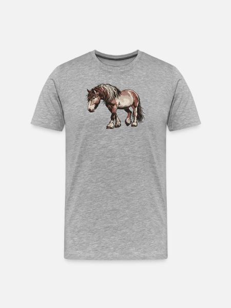 Trot Your Own Path - Men's Premium Organic T-Shirt - heather grey