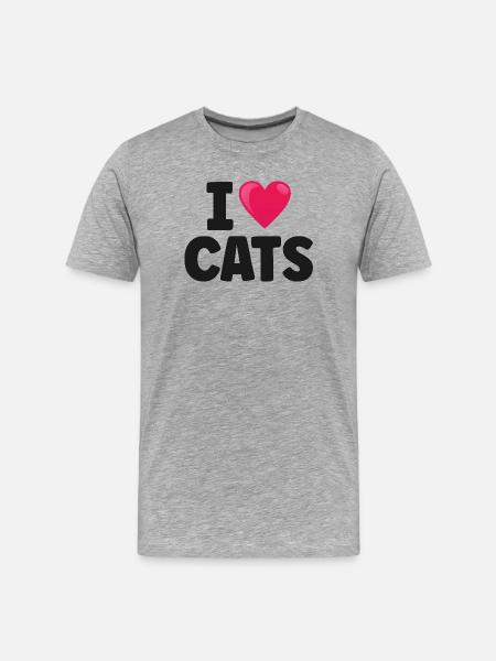 Chat - T-shirt bio Premium Homme - gris chiné