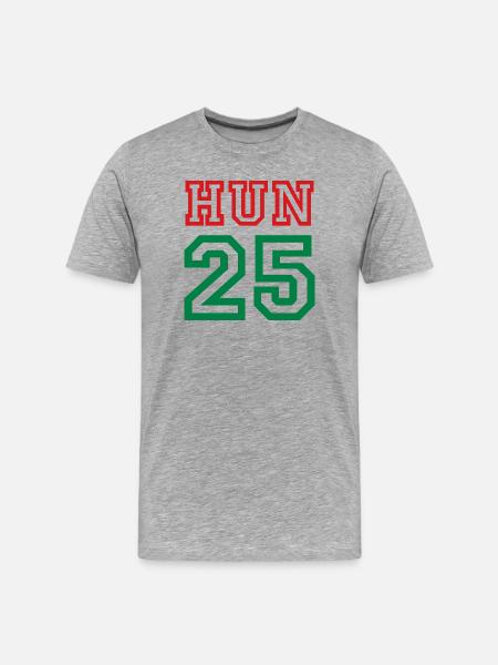 HUNGARY, Hungary - Men's Premium Organic T-Shirt - heather grey