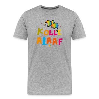 Kölle Alaaf Carnival - Men's Premium Organic T-Shirt - heather grey - Front - Damien (186cm)
