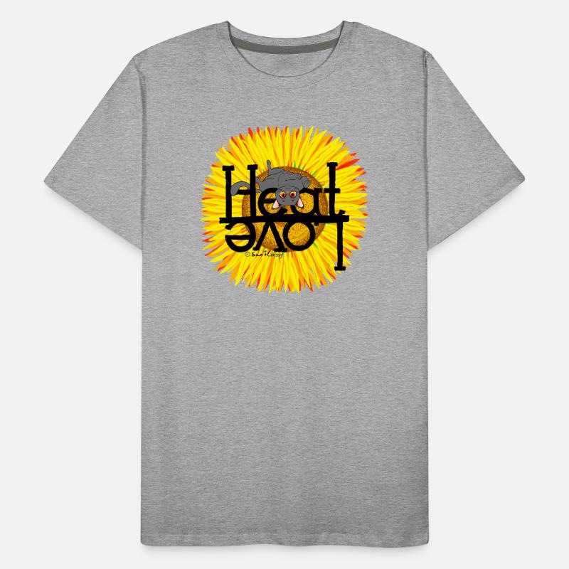 Chat d’été Chaleur Amour T-shirt bio Premium Homme