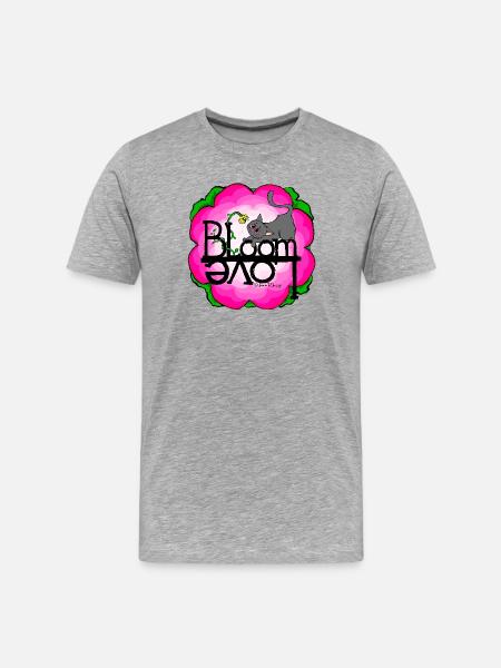 Spring Cat Spring Love - Men's Premium Organic T-Shirt - heather grey
