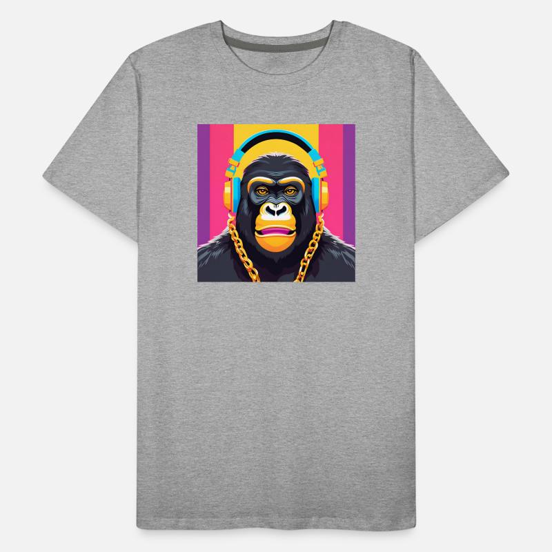 gorilla, primate, monkey Men's Premium Organic T-Shirt