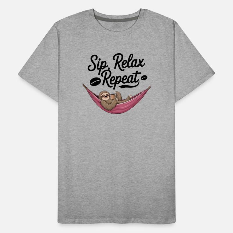 Sip, Relax, Repeat Men's Premium Organic T-Shirt