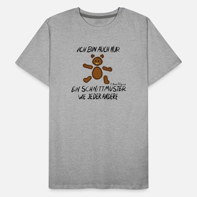 Muster Bärchen Männer Premium Bio T-Shirt