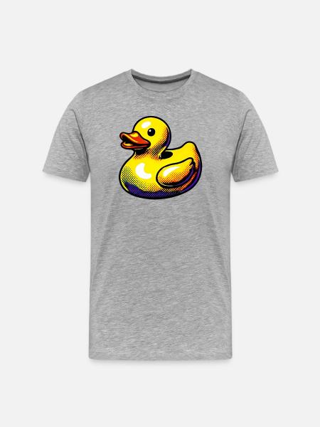 Duckling Duck Duck Duck - Men's Premium Organic T-Shirt - heather grey