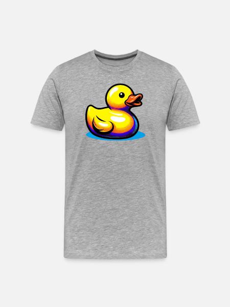 Duckling Duck Duck Duck - Men's Premium Organic T-Shirt - heather grey