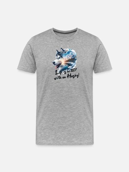 Rauque - T-shirt bio Premium Homme - gris chiné