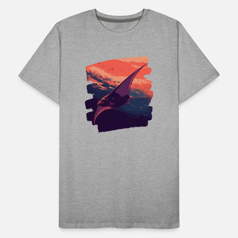 Manta Rochen Retro Männer Premium Bio T-Shirt