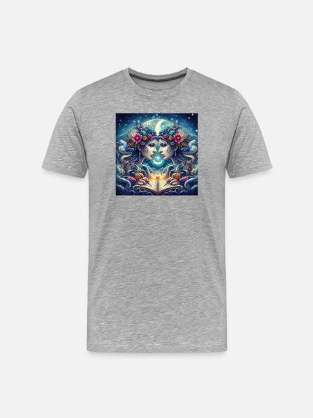 GÉMEAUX -\ Zodiaque - T-shirt bio Premium Homme - gris chiné