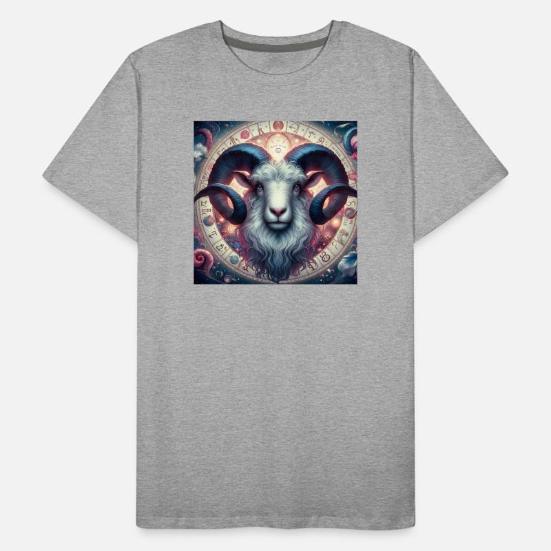 WIDDER \ Sternzeichen Männer Premium Bio T-Shirt