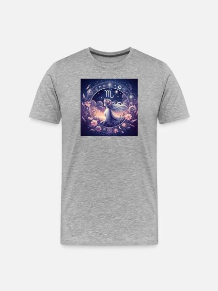 VIRGO -\ Zodiac - Men's Premium Organic T-Shirt - heather grey