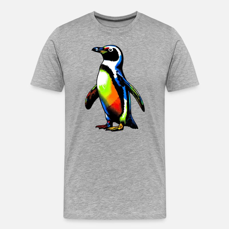 Pingouin - T-shirt bio Premium Homme - gris chiné