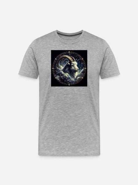 CAPRICORN / Zodiac - Men's Premium Organic T-Shirt - heather grey