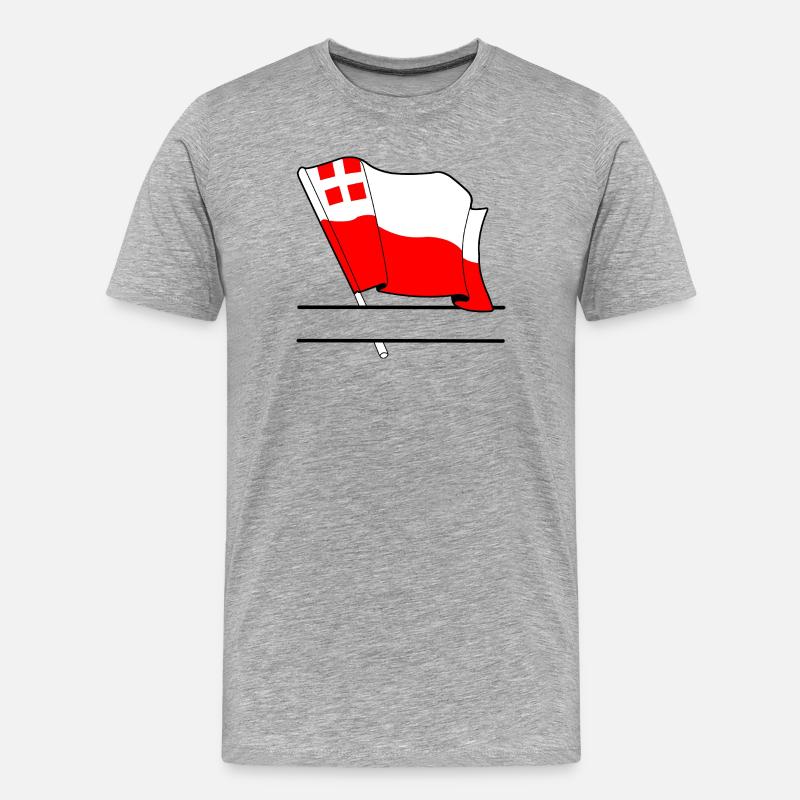 Flagge Utrecht Textbanner - Männer Premium Bio T-Shirt - Grau meliert