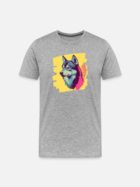 Rauque - T-shirt bio Premium Homme - gris chiné